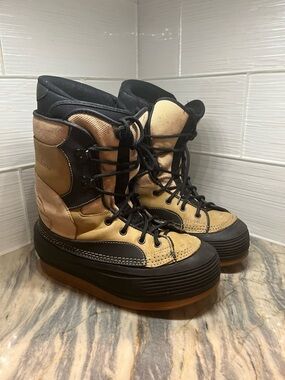 Dee Luxe Boots Raichle Made Soft Snowboarding  26.5 cm Men 8.5 Brown Cream